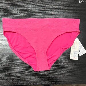 CALIA Women's Mid Rise Wide Banded High Leg Swim Bottoms